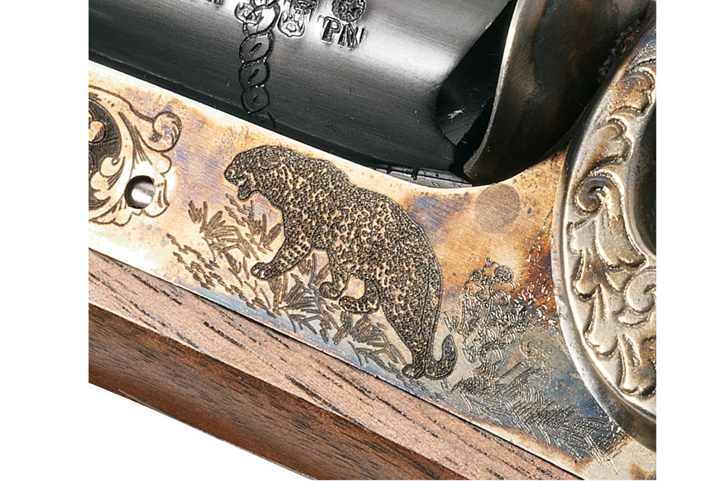 Pedersoli™ Howdah Hunter Shotgun Pistol - Percussion Ignition 20 Gauge - S.358.020 Engraving