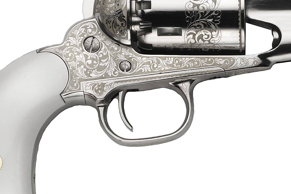 Texas Revolver Pietta™ 1858 General Customer - Engraved Revolver | .44 Cal | Muzzle ...