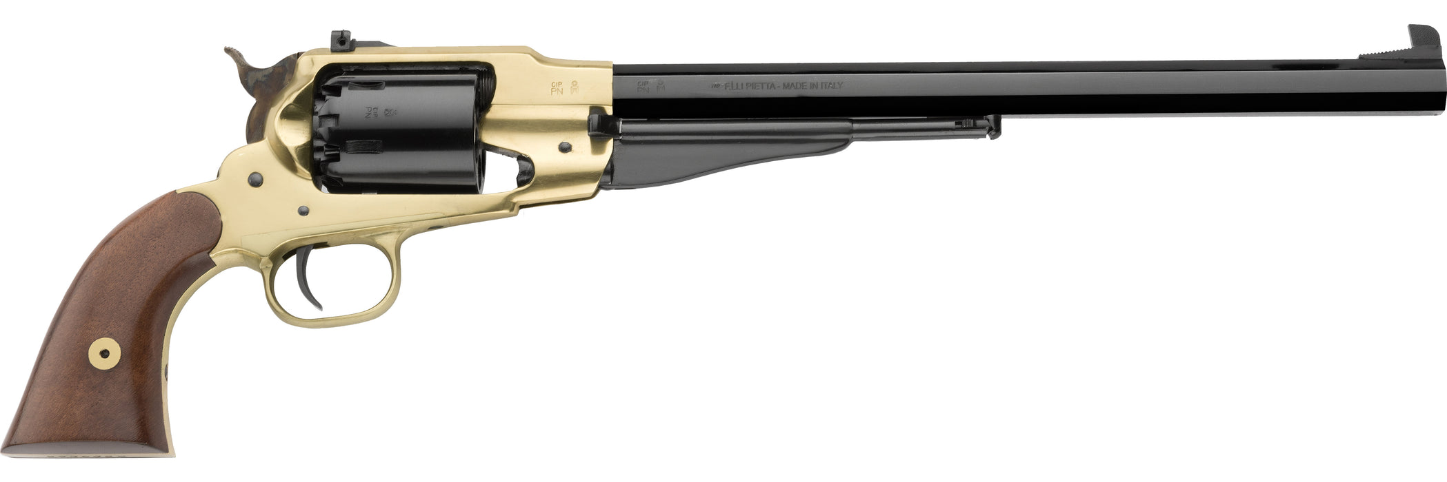 Pietta™ 1858 Remington Buffalo Black Powder Revolver, .44 Cal Brass