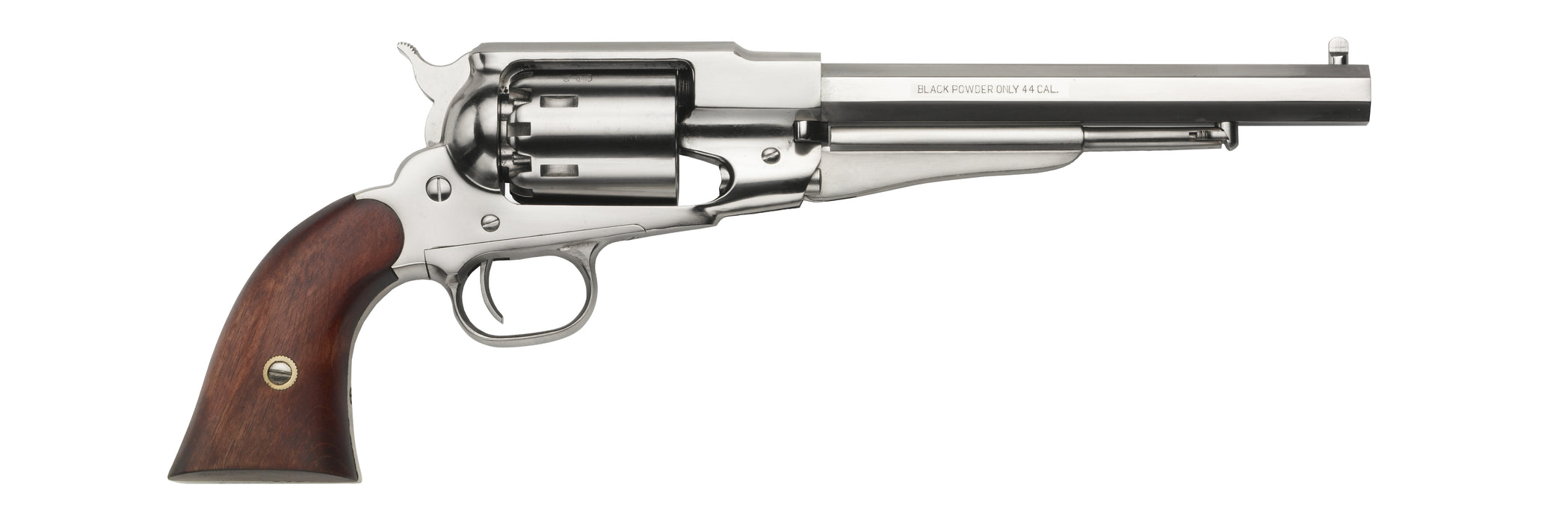 Pietta 1858 Remington Texas Nickel Black Powder Revolver - .44 Caliber - Nickeled Frame & Barrel - RBN44