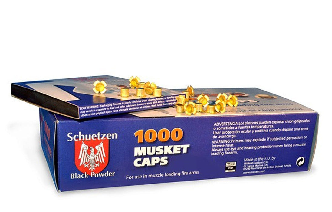 Schuetzen™ Musket Caps - 4 Wing Musket Caps (100 to 5000 Count)