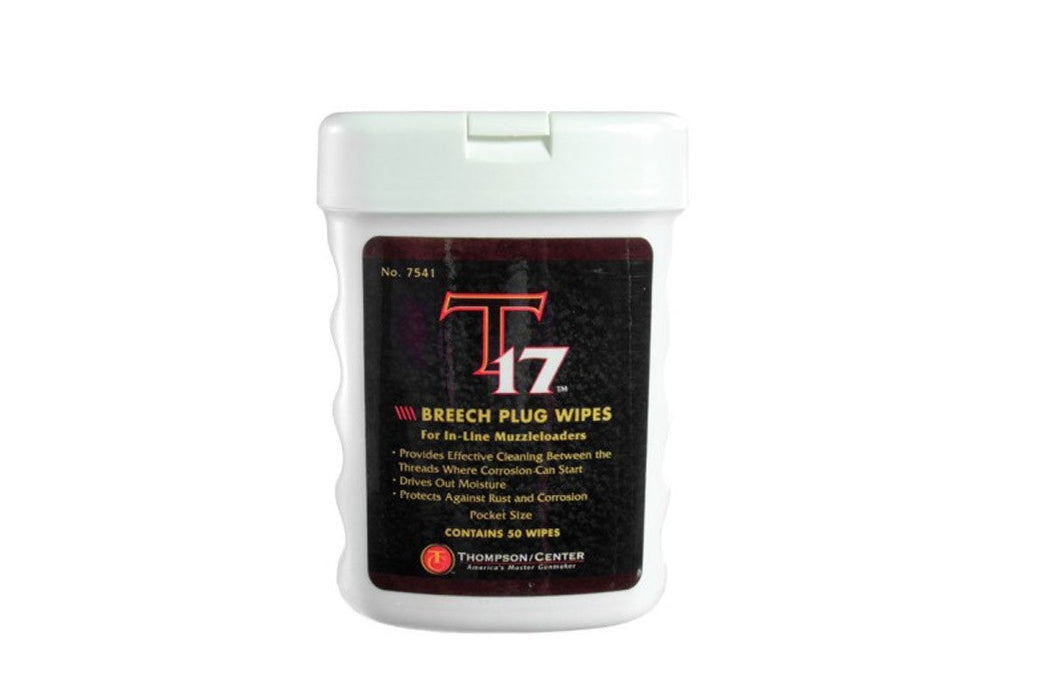 Thompson Center™ T17® Muzzleloading Breech Plug Wipes 50 Pack - 7541