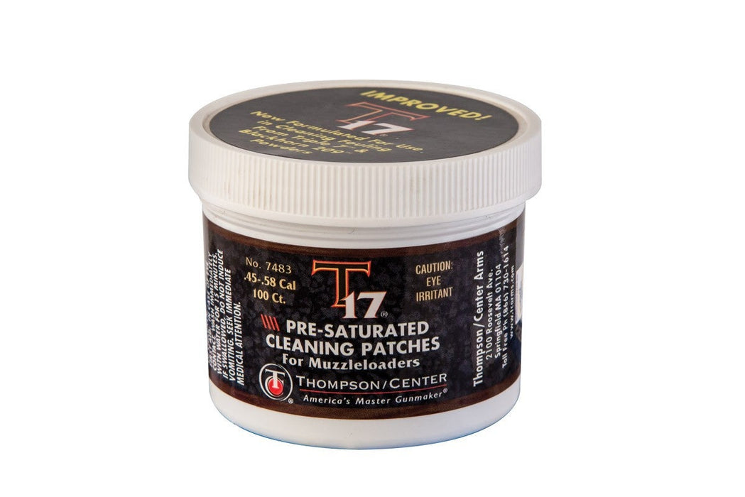 Thompson Center™ T17® Pre Saturated Bore Solvent Cleaning Patches - 9026R 