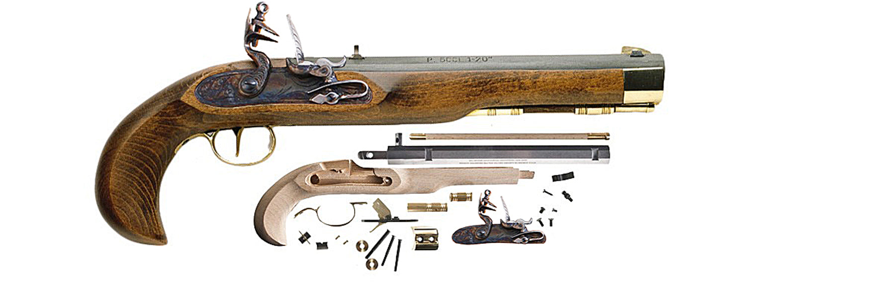 Traditions™ Flintlock Kentucky Pistol Kit - .50 Caliber - KP5050