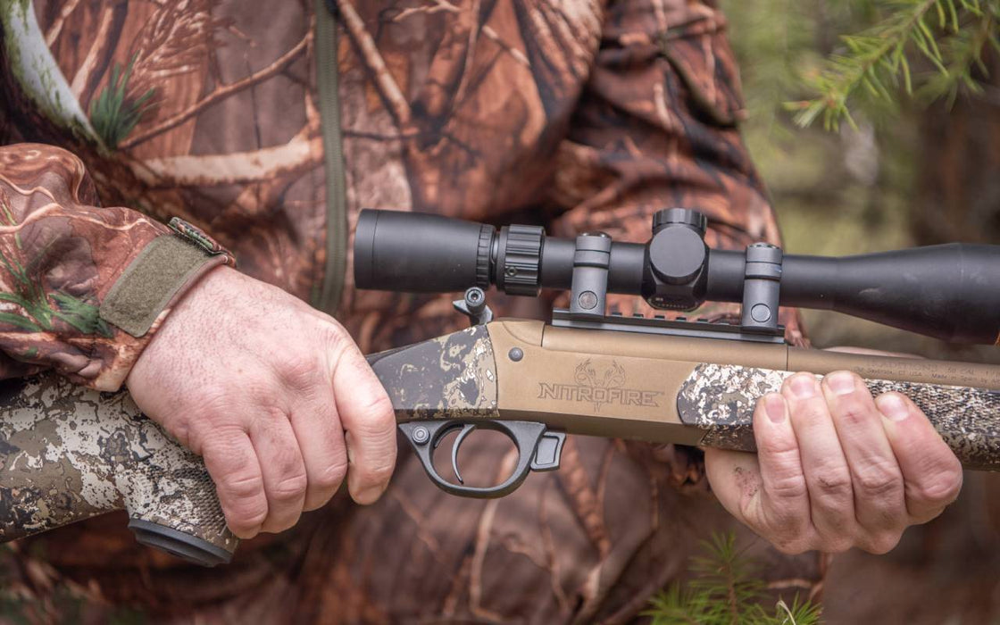 Traditions® NitroFire VAPR Leupold™ Scope Package - .50 Cal Veil™ Wideland Camo & Burnt Bronze CeraKote™ - CR5-848804425LC